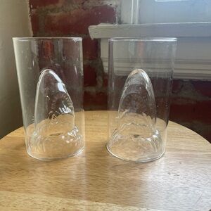 Clear Shark Glass Tumblers